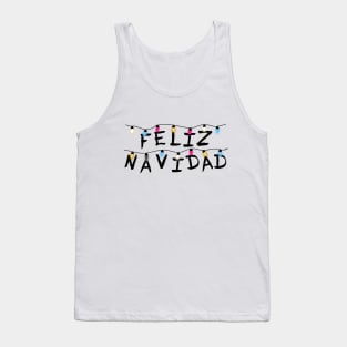 Luces Feliz Navidad Tank Top